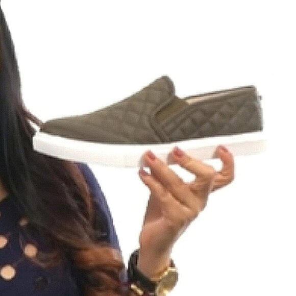 Mossimo Quilted Slip-on Sneakers 7.5 Green - Picture 3 of 14